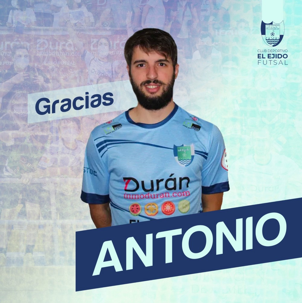 El jugador Antonio Vargas no continuarán la próxima temporada en el CD El Ejido Futsal