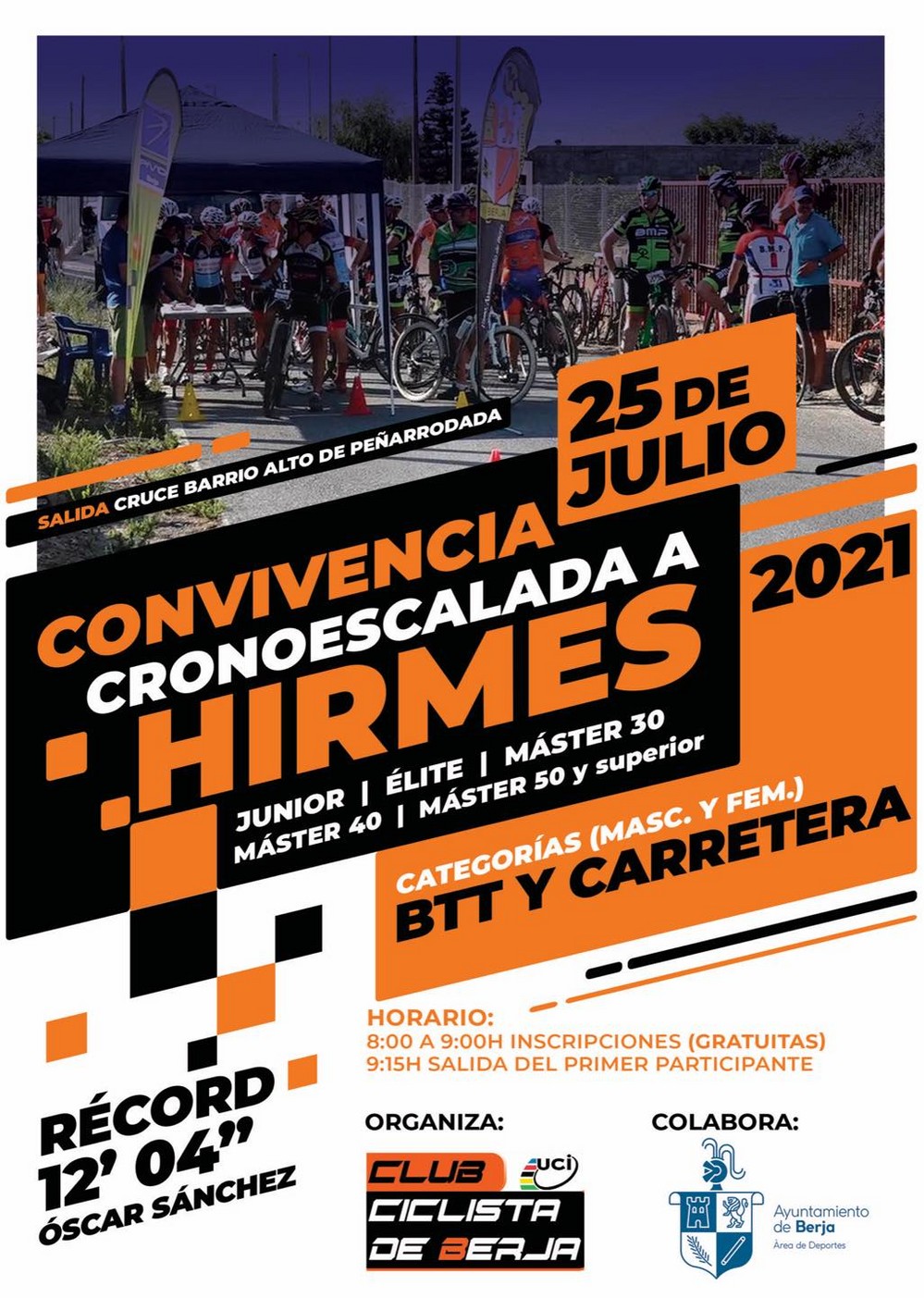 Este domingo vuelve la convivencia-cronoescalada ciclista a Hirmes