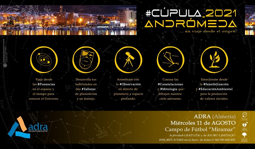 Adra organiza la jornada astronómica #Cúpula2021 para aprender a observar e identificar estrellas