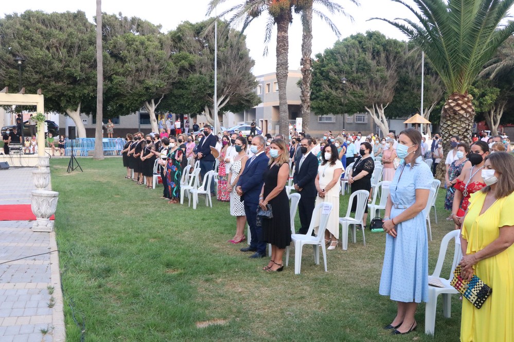 El Parque de El Palmeral de Balerma ha acogido esta tarde la solemne misa en honor a la patrona de esta localidad costera, la Virgen de Las Mercedes