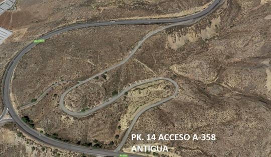 Tráfico instalará conos en la A-358 para hacer más seguro el peregrinaje al Cristo de la Luz