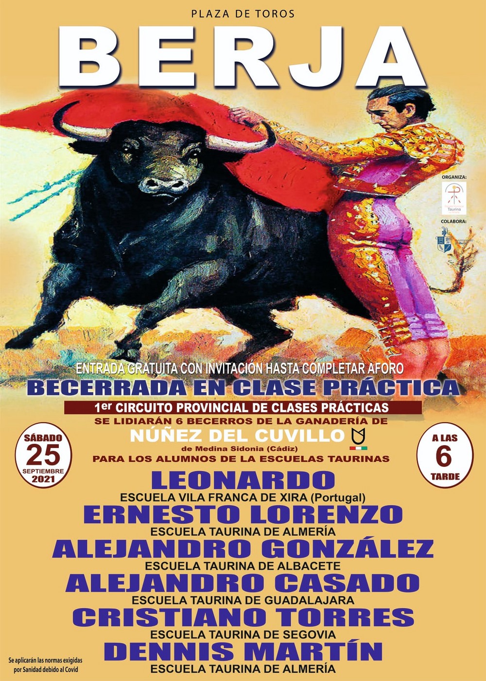 La Plaza de Toros de Berja acogerá una becerrada el 25 de septiembre