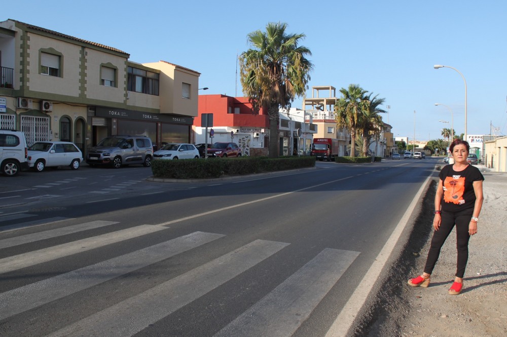 El PSOE de El Ejido pide al Gobierno local que se rebaje el firme en varios puntos de la carretera de La Mojonera a su paso por Las Norias de Daza