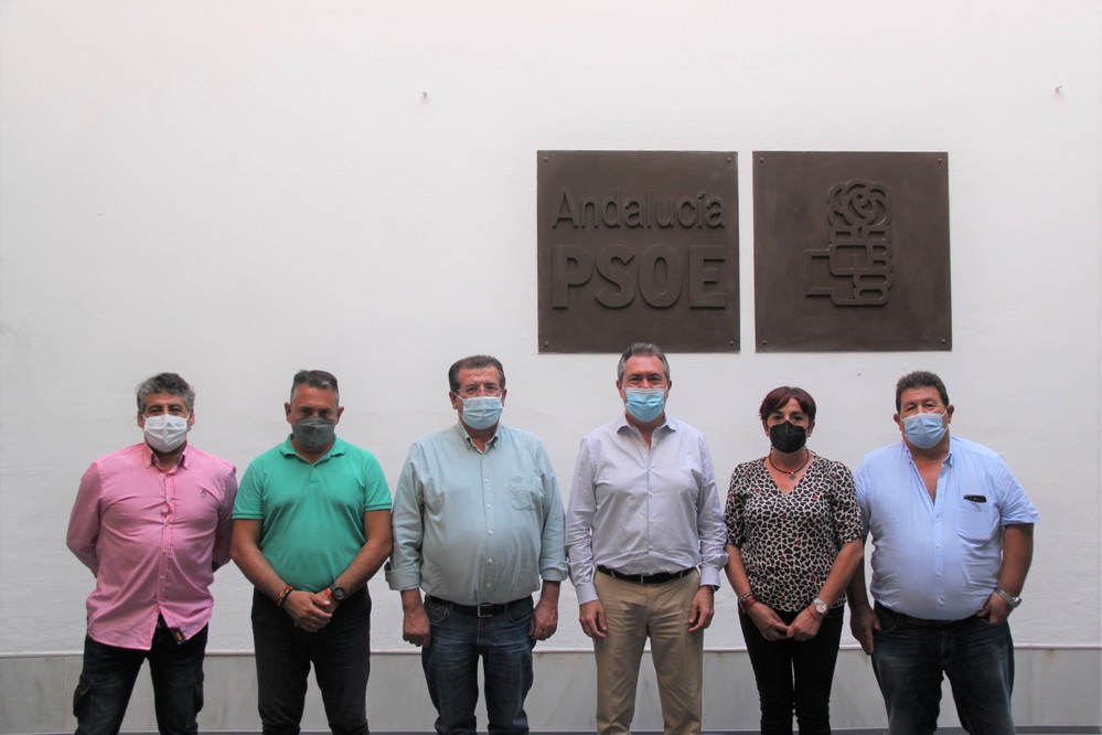 El PSOE de El Ejido traslada a Juan Espadas la problemática que sufre el litoral de Balerma y Guardias Viejas y la necesidad de alcanzar una solución definitiva