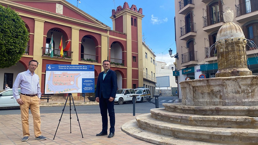 Las obras de la Plaza de la Constitución inician el segundo impulso del casco histórico de Berja