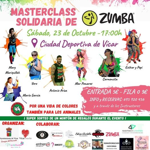 La zumba se hace solidaria con una gran masterclass en la Ciudad Deportiva de Vícar