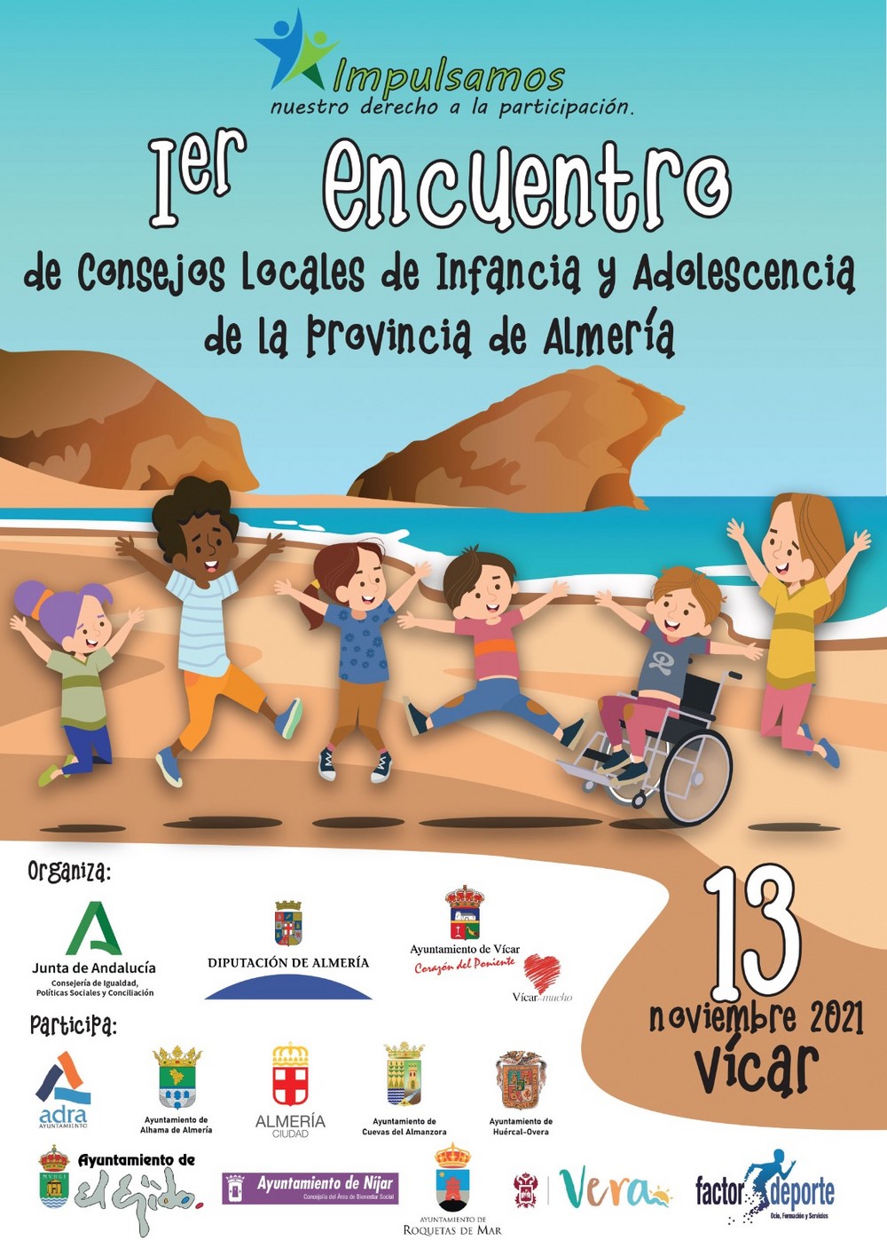 La infancia y adolescencia almeriense se da cita en Vícar en una jornada lúdico formativa