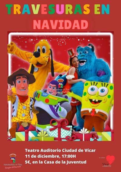 ‘Travesuras en Navidad’ para el disfrute familiar, en el Teatro Auditorio Ciudad de Vícar