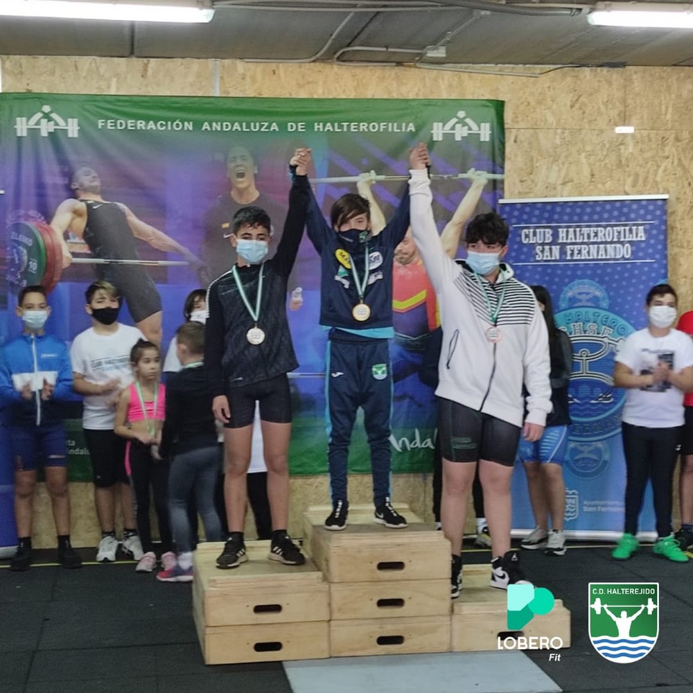 Noé Amat, campeón de Liga Andaluza técnica de halterofilia