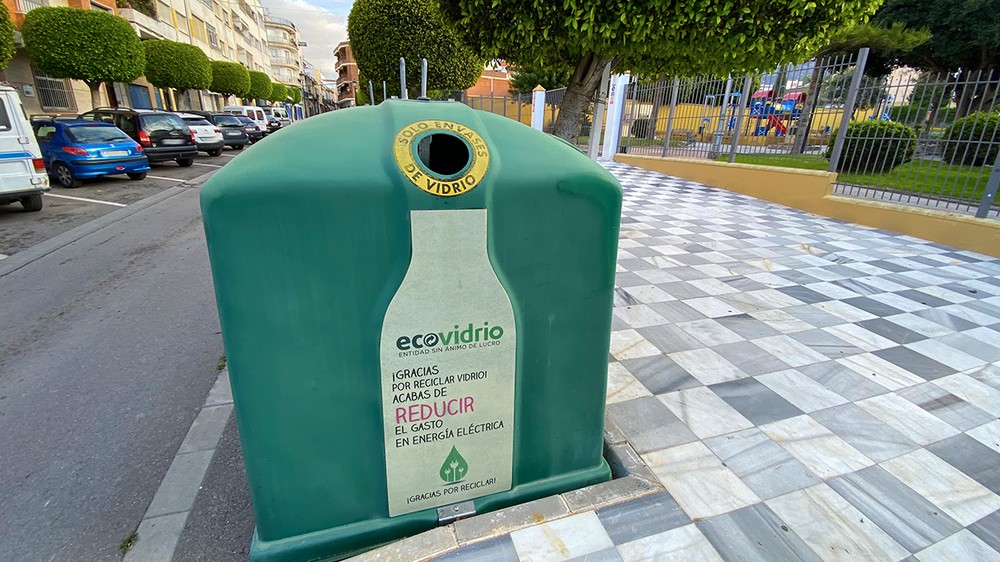 El reciclaje de vidrio aumenta en Berja un 16,6% durante el año 2021