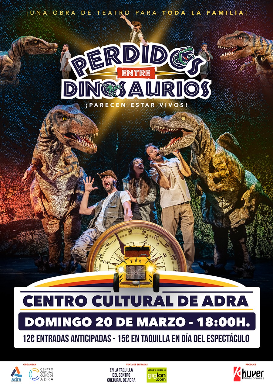 Los dinosaurios invaden el Centro Cultural de Adra el próximo 20 de marzo