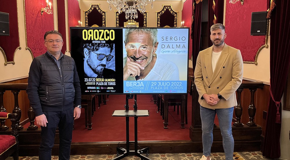 Antonio Orozco y Sergio Dalma actuarán este verano en Berja