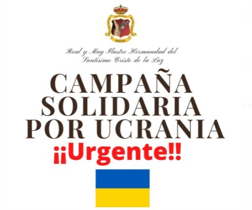 La Hermandad del Cristo de la Luz lanza una campaña de ayuda a Ucrania