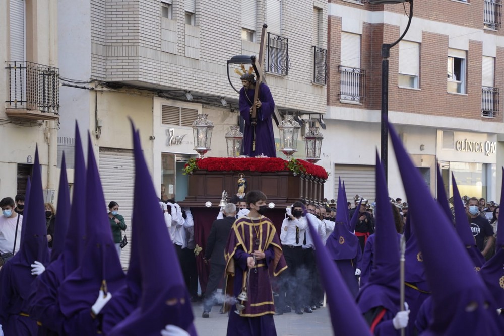 Adra rinde devoción a Nuestro Padre Jesús Nazareno y a María Santísima de los Dolores este Miércoles Santo