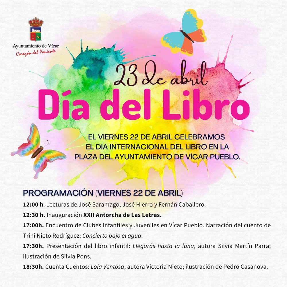 El inicio de la Antorcha de las Letras vuelve a marcar los actos del Día del Libro en Vícar