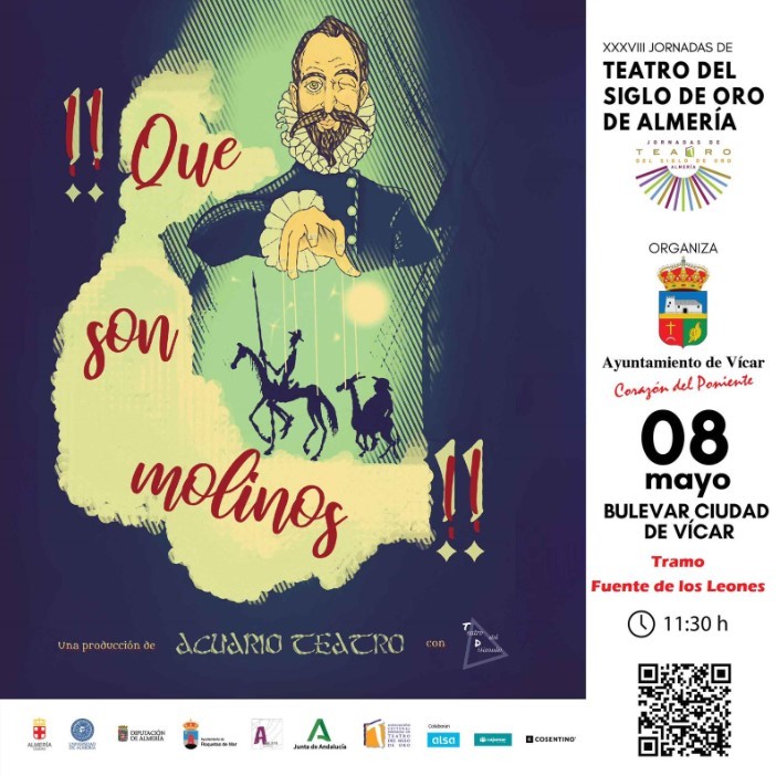 Las Jornadas de Teatro del Siglo de Oro llegan a Vícar con el espectáculo '¡Que son molinos!'