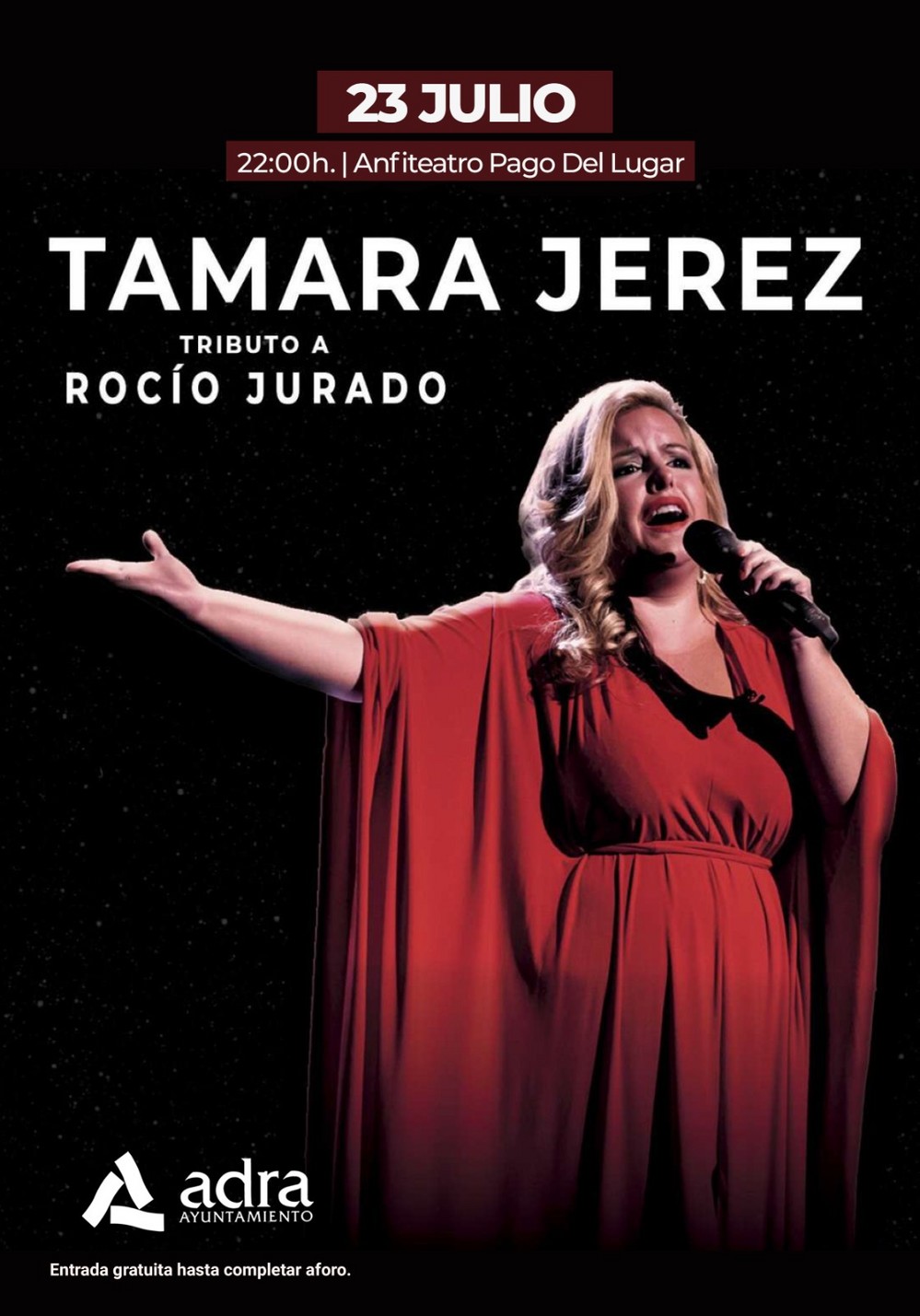 Un tributo a Rocío Jurado y un espectáculo circense, propuestas culturales en Adra este fin de semana