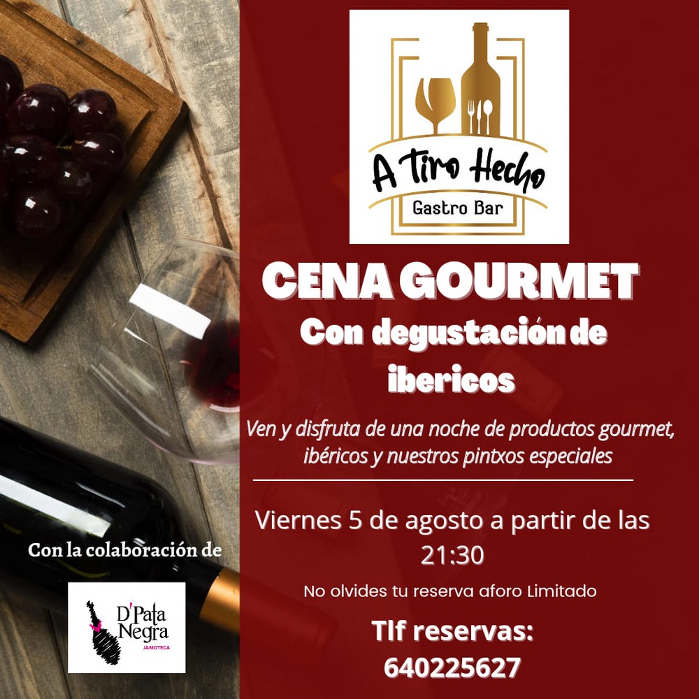 'A Tiro Hecho' y 'D'Pata Negra' proponen una noche gourmet el 5 de agosto