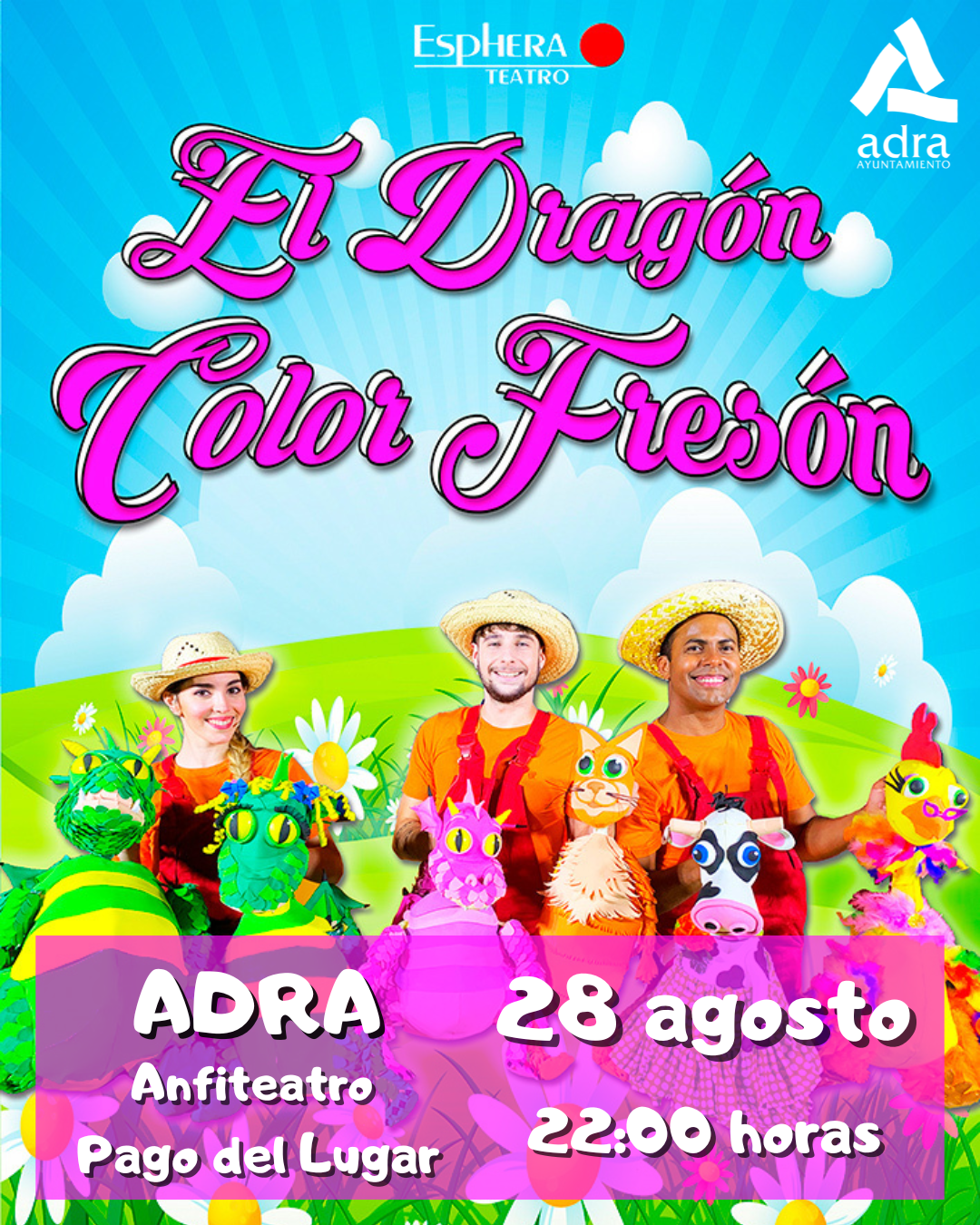 Adra pone este domingo el broche de oro al XVII Festival Internacional de Títeres D’hilos con ‘El dragón color fresón’
