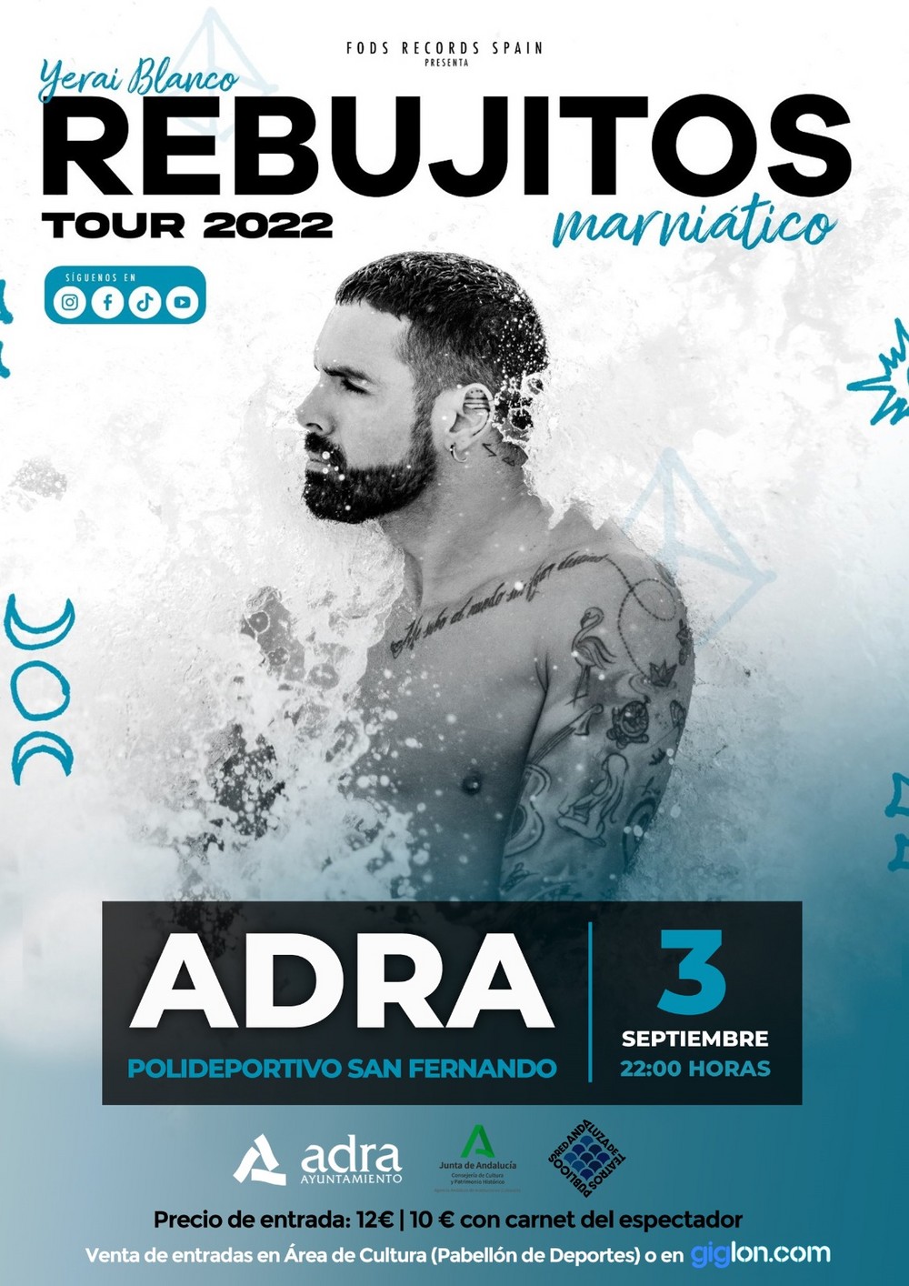 Rebujitos presenta ante el público abderitano su último álbum ‘Marniático’ el 3 de septiembre