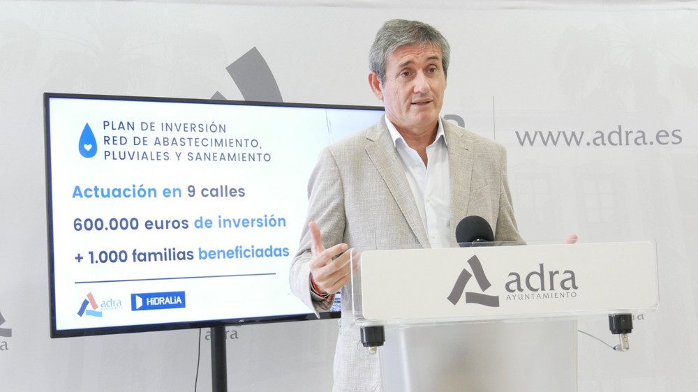Inversión extraordinaria para la renovación integral de infraestructuras hídricas y acerado de 9 calles de Adra