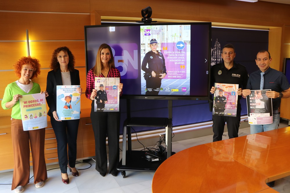 El Ejido presenta una amplia agenda de actividades para conmemorar el 25-N enfocada a concienciar a los jóvenes