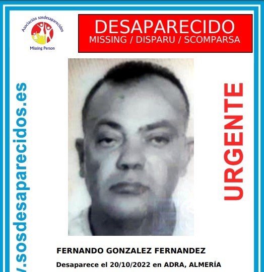 Encuentran el cuerpo del hombre desaparecido en Adra