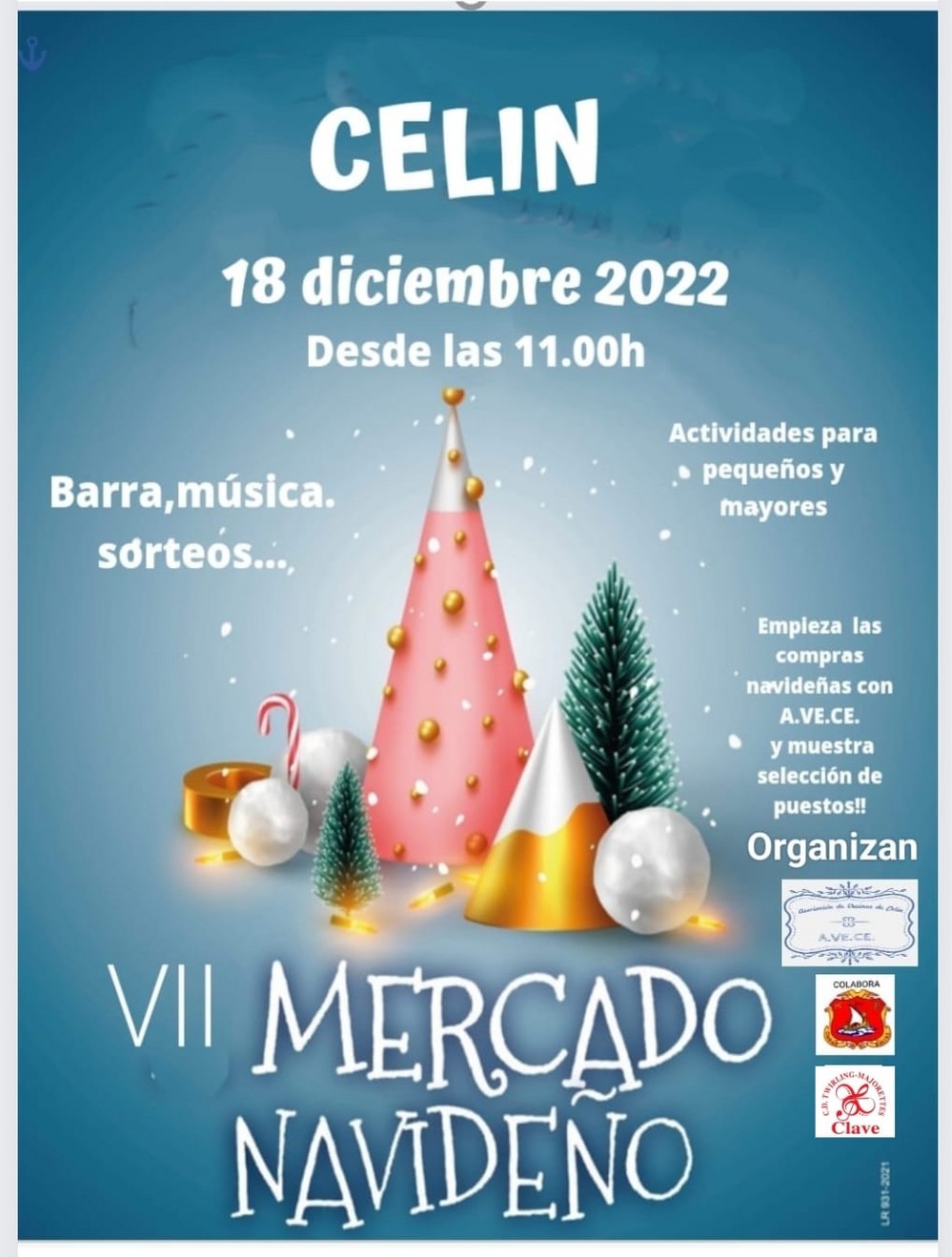 El próximo domingo vuelve el Mercadillo Navideño a Celín