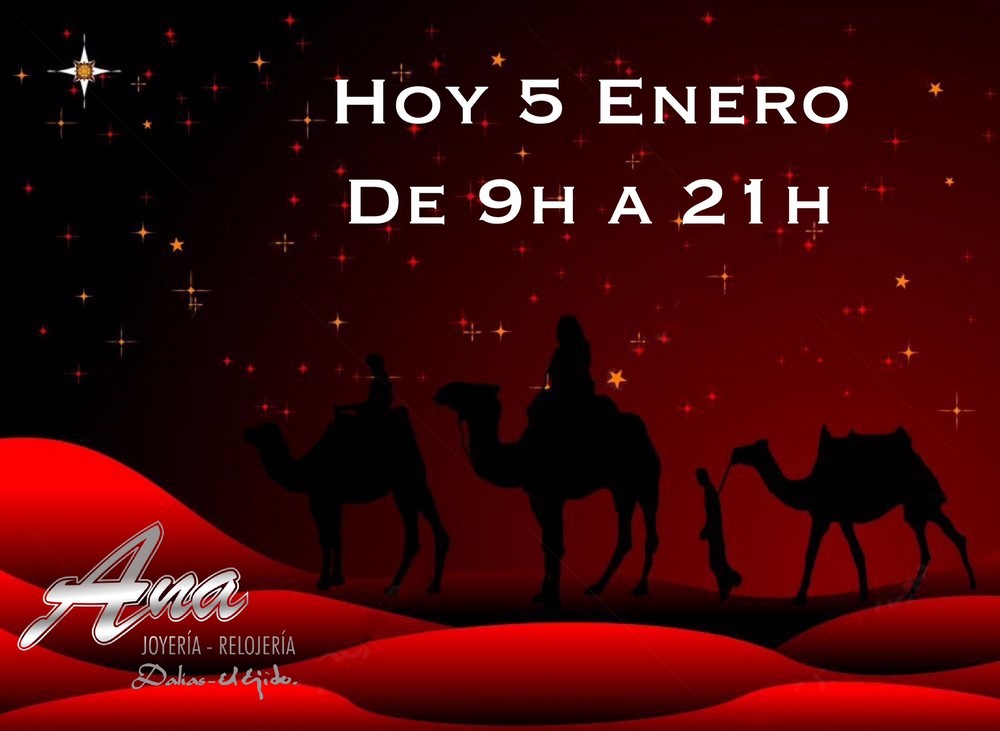 Joyería Relojería Ana abre sus puertas a los Reyes Magos