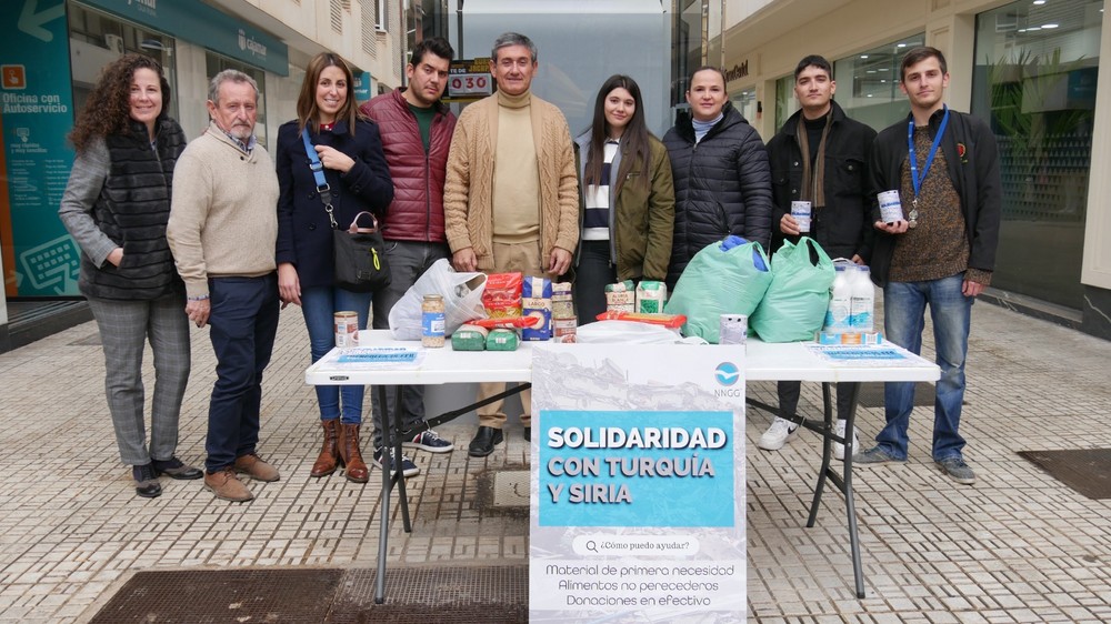 Los jóvenes del PP de Adra se movilizan para ayudar ante la catástrofe sísmica de Turquía y Siria