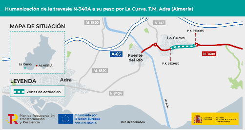 Aprobado el proyecto de humanización de la travesía de Adra por 4,4 millones