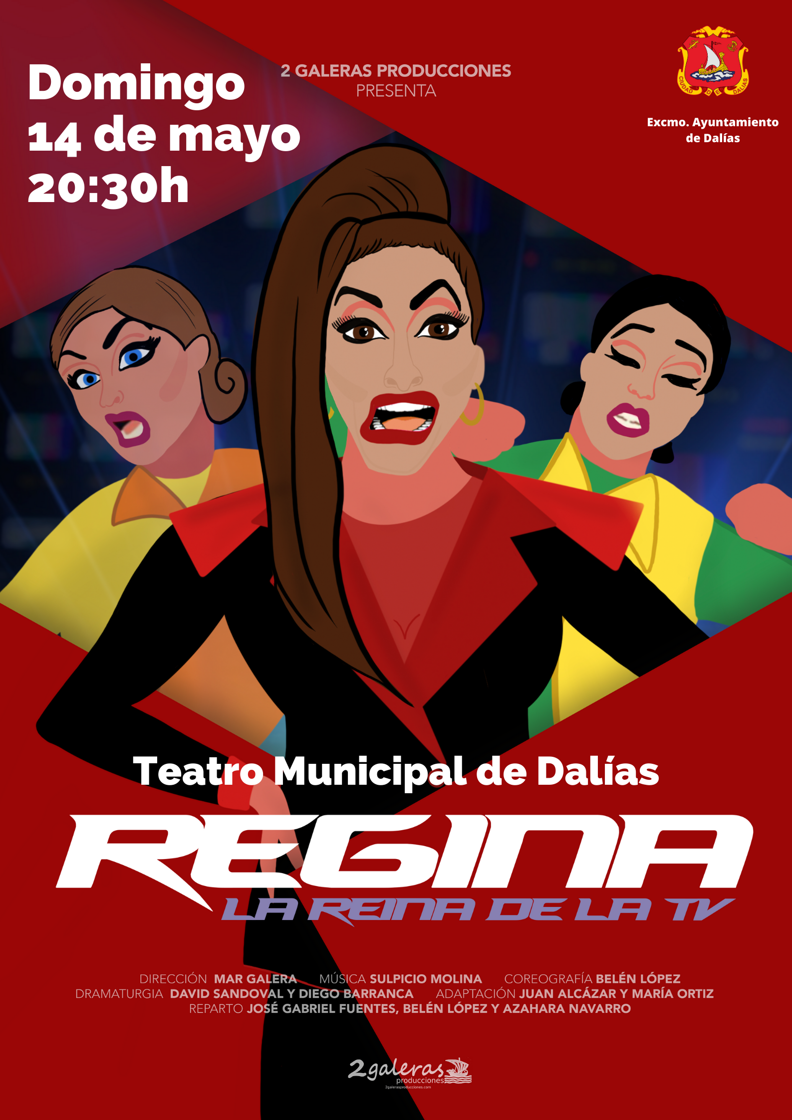 Llega a Dalías la obra 'Regina. La reina de la televisión'