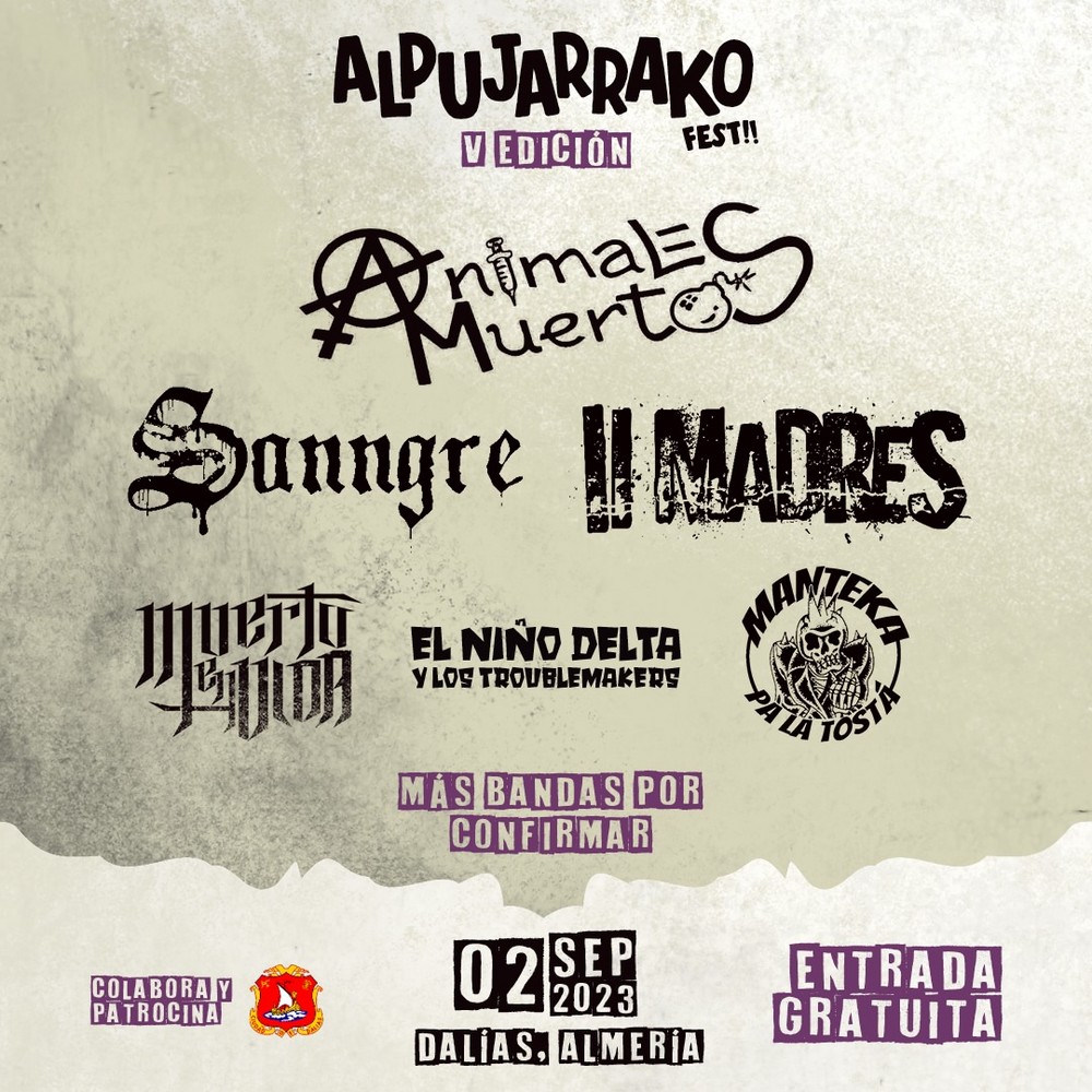 El 'Alpujarrako Fest' anuncia su segunda oleada de confirmaciones