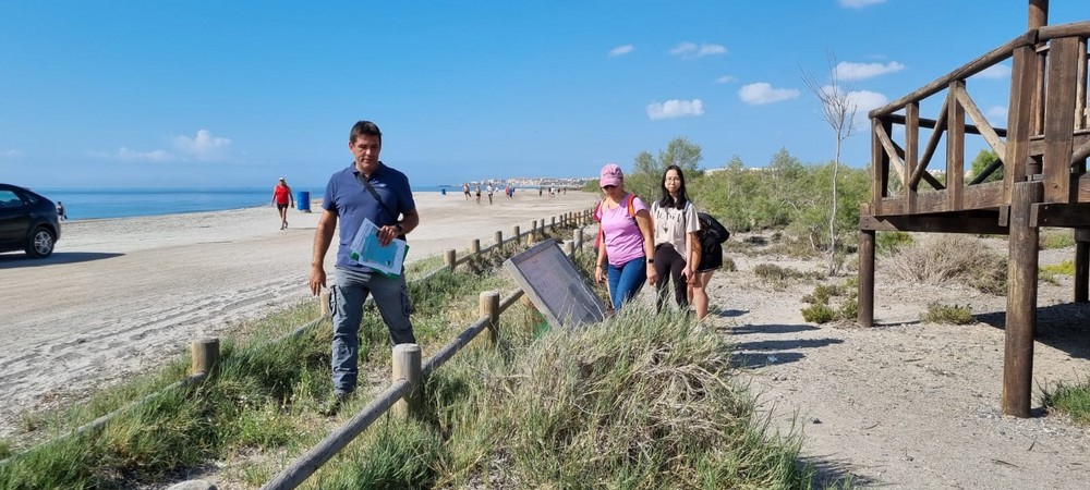 Roquetas de Mar se une a la campaña 1m2 contra la basuraleza con una actividad en la Ribera de La Algaida
