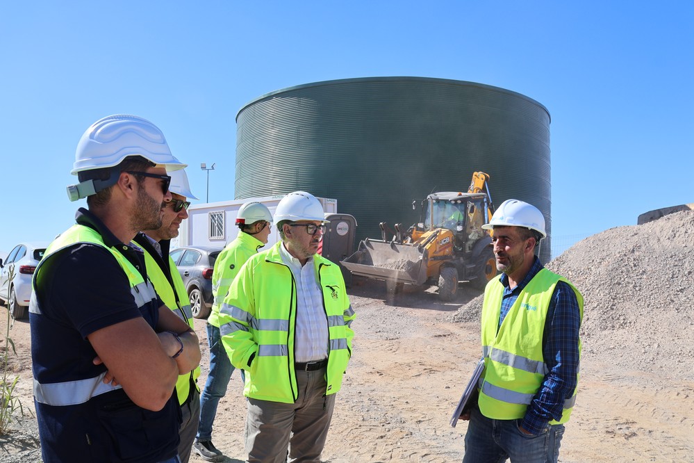 Las obras del nuevo depósito de agua potable de Almerimar avanzan a buen ritmo