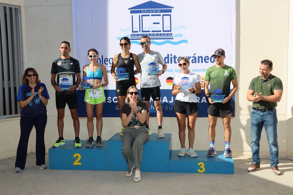 Jonathan Aguilera y Jessica Martín, ganadores del VI Cross Solidario Colegio Liceo Mediterráneo