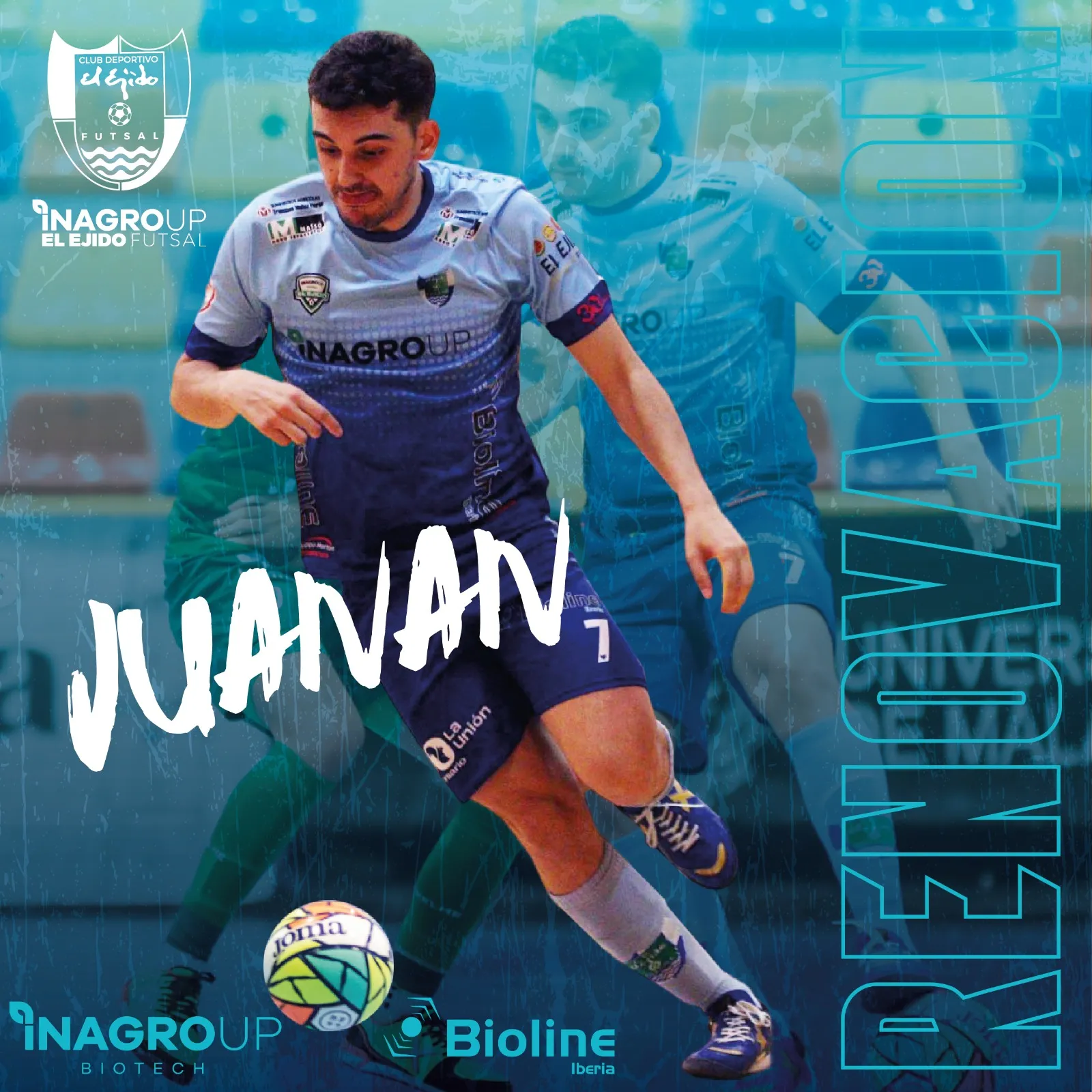 Juanan renueva dos temporadas con Inagroup El Ejido Futsal