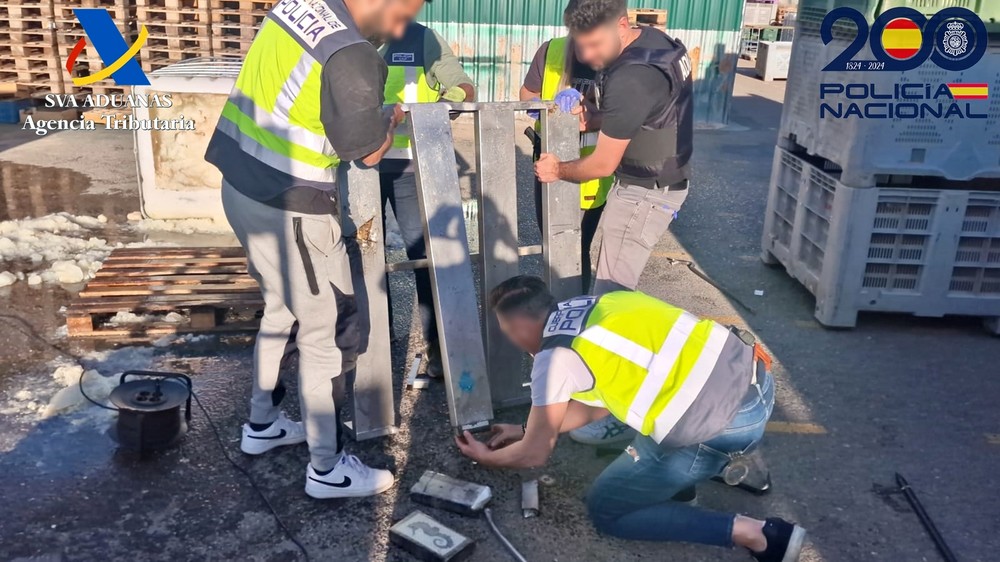 Seis detenidos por la operación que introdujo 220 kilos de cocaína procedente de Brasil en El Ejido