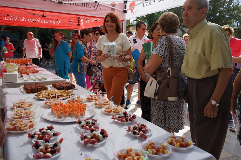 Cerca de 300 mayores de Vícar celebran con baile, música y tapas saludables el Día Internacional de las Personas de Edad