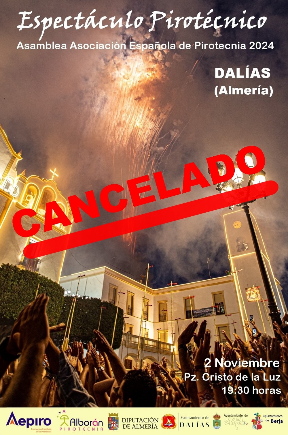 Dalías suspende todos los actos de este fin de semana en solidaridad con las víctimas de la DANA
