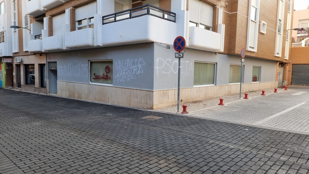 El PSOE de El Ejido denuncia el cuarto ataque vandálico a su sede en un año