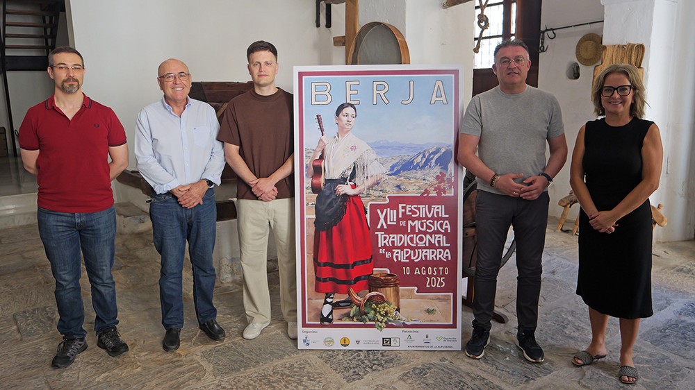 Presentado el cartel del XLII Festival de Música Tradicional de La Alpujarra, obra de Miguel Carmona
