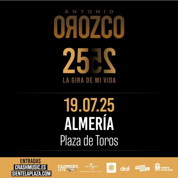 Antonio Orozco 'aterriza' en Almería con 'La gira de mi vida'